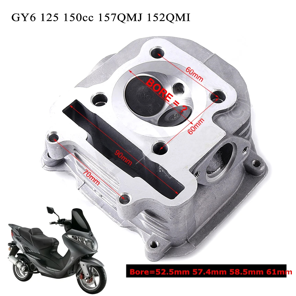 Engine Parts Motorcycle - Cabezal de cilindro GY6 para motocicleta,