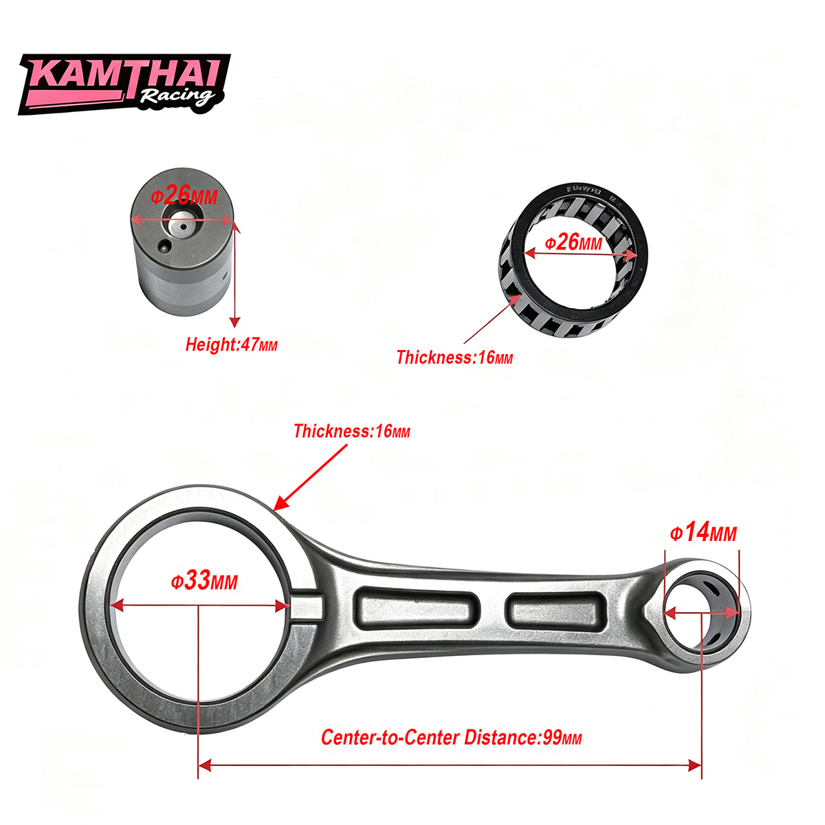 Kit de biela mecanizado por CN - Motorcycle Crankshaft reseña y precio