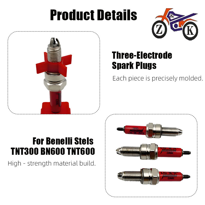 1 Uds CR8E 3 electrodos EFI mo - Motorcycle Spark Plug reseña y precio